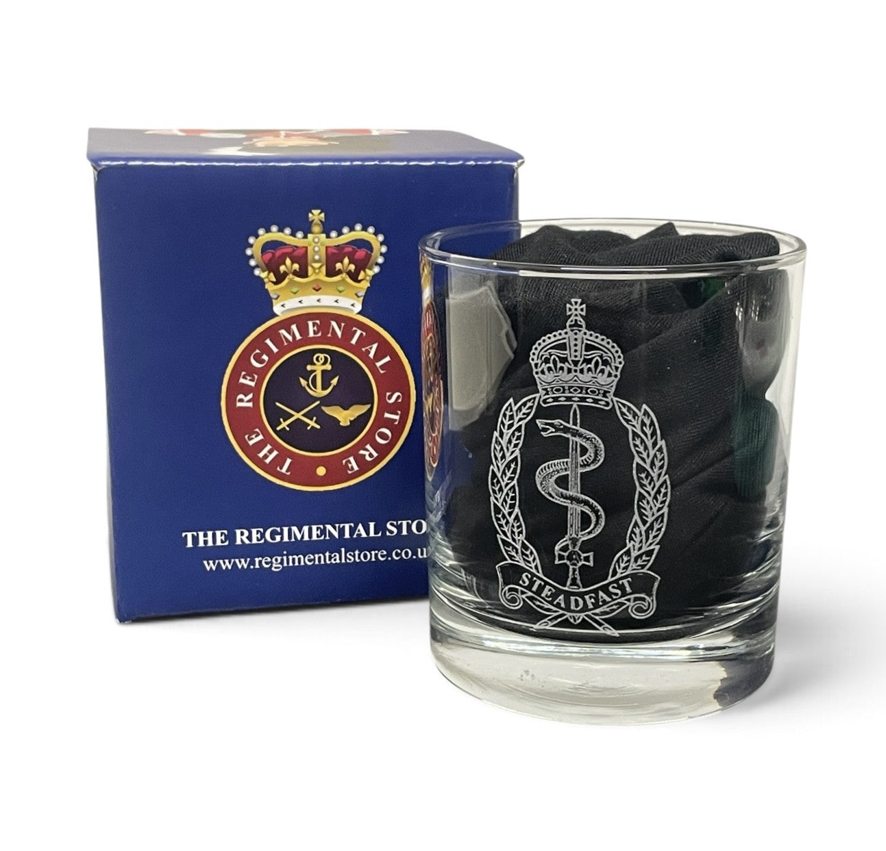 RAMS engraved personalised whisky or spirits glasses.