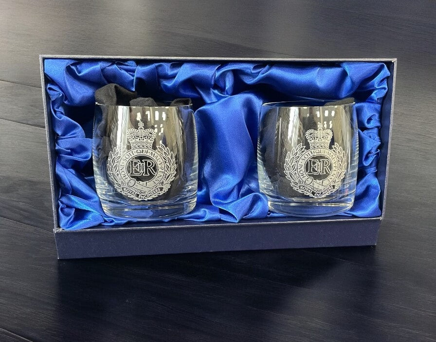 Presentation Royal Engineers Glasses