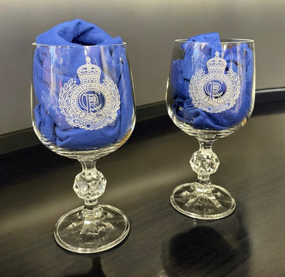 Royal Engineers Port Glasses Gift Box