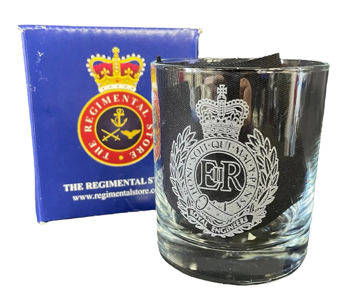 Royal Engineers engraved whisky glasses and gft shop.