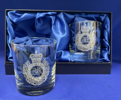 Royal Engineers Whisky Glass Gift Set