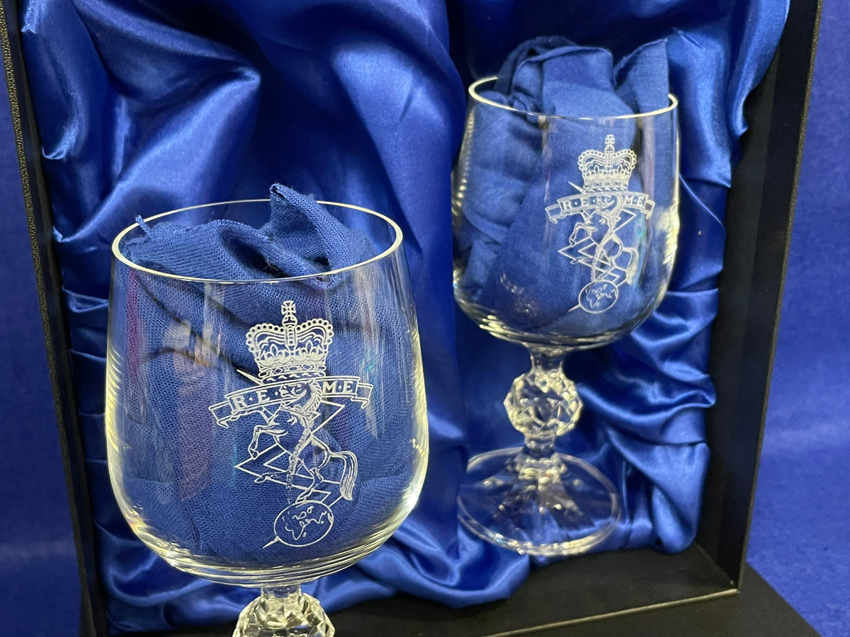 REME gifts and glassware.