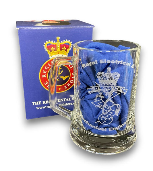 REME engraved beer glass and gifts.