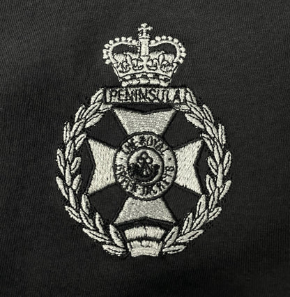 Royal Green Jackets embroidered t-shirts and hoodies.