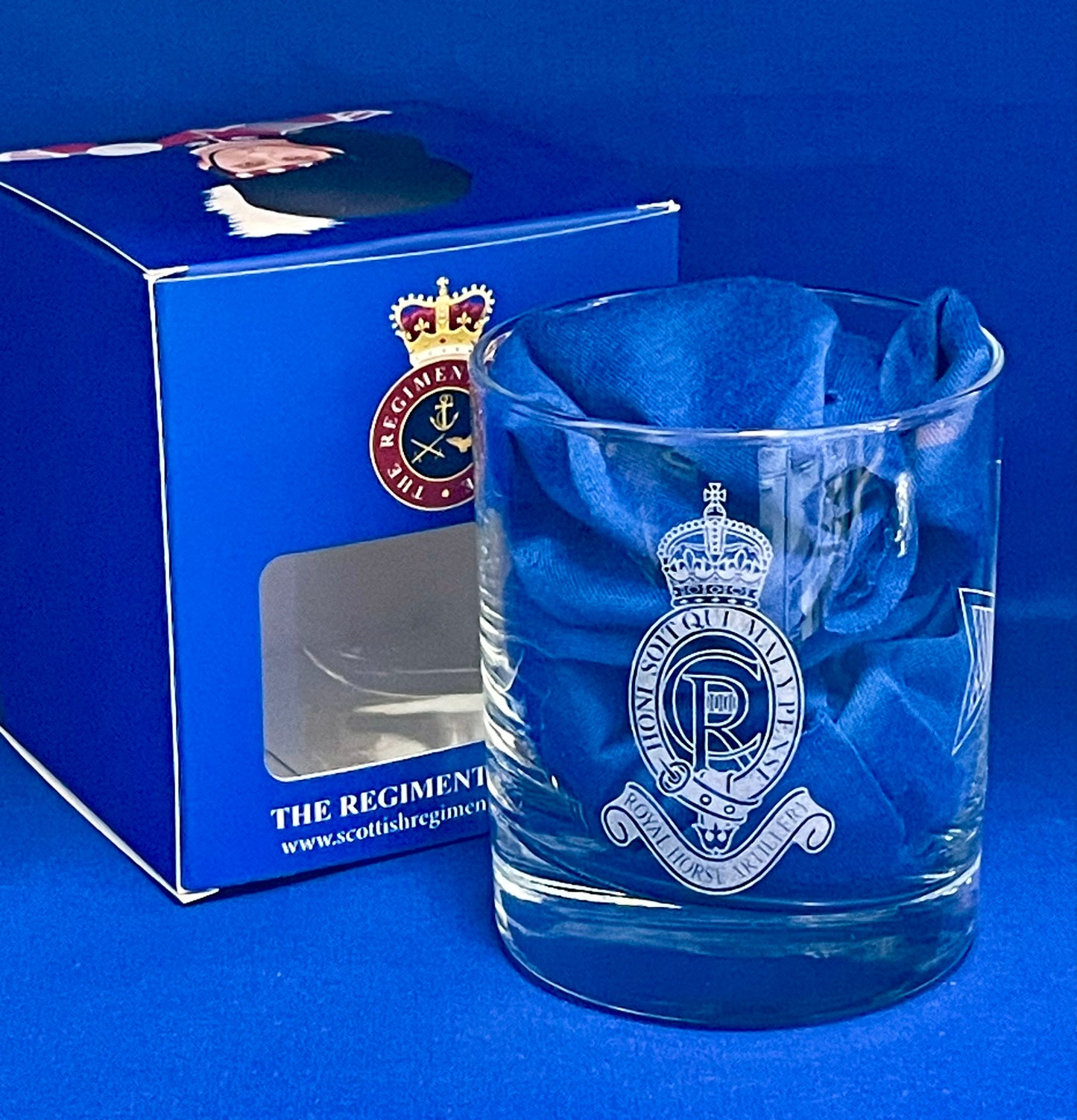 Royal Horse Artillery Whisky Gift Glass