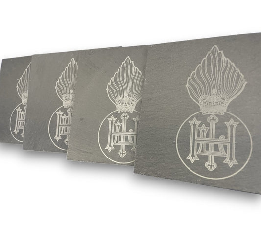 RHF engraved slate coasters and gifts.
