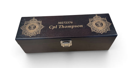 Regimental Engraved Bottle Box
