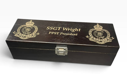 Regimental Engraved Bottle Box