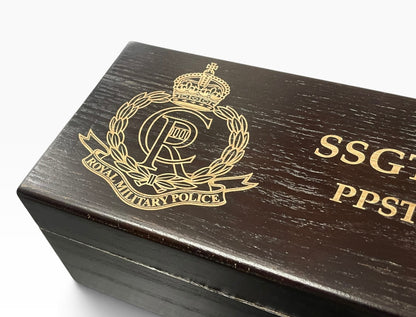 Regimental Engraved Bottle Box