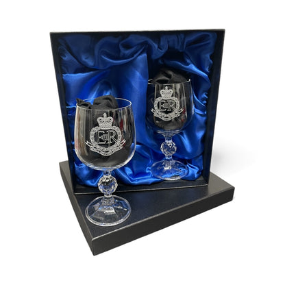 RMP engraved port and wine glasses and gifts.