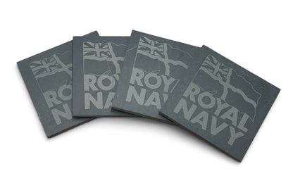 Royal Navy engraved slate coasters and gifts.