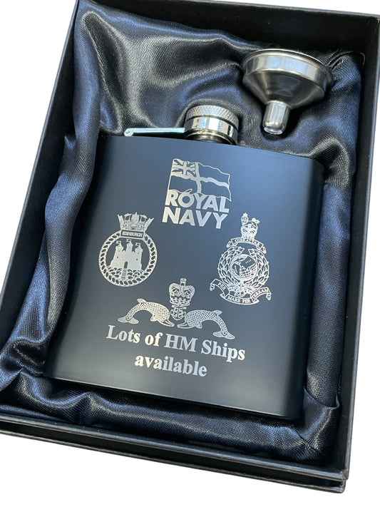 Royal Navy hip flask gifts