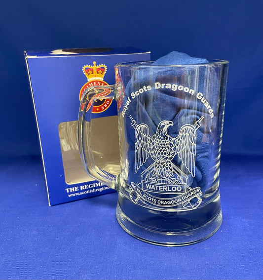 RSDG, Scots DG engraved beer glasses and gifts.
