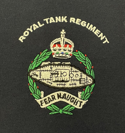 Royal Tank Regiment embroidered t-shirts and hoodies.