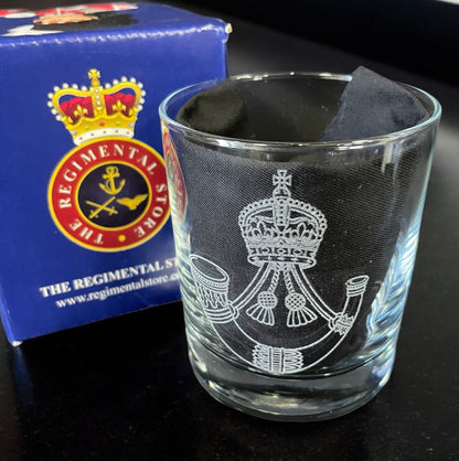Rifles Regiment whisky glass
