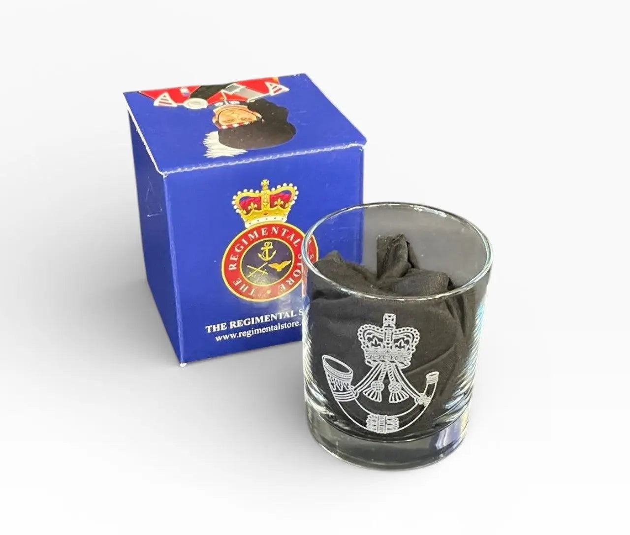 Rifles engraved whisky glasses and gifts.