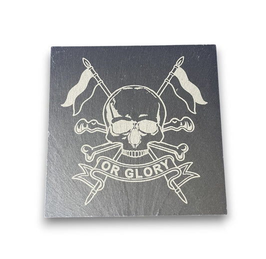 The Royal Lancers engraved slate coasters and gifts.