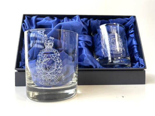 Royal Marines Glass Gift Set