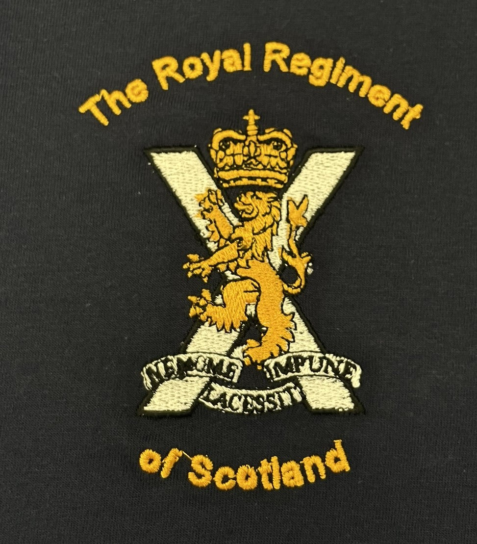 SCOTS ebroidered t-shirts and hoodies.