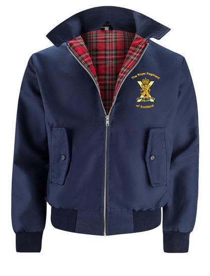 Embroiderd Royal Regiment of Scotland harrington jacket and clothing.