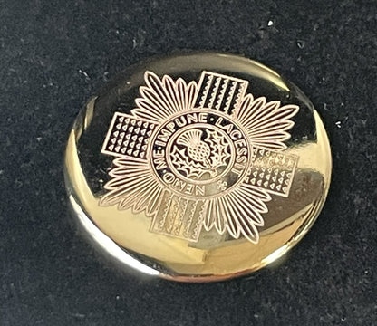 Scots Guards and UK military buttons.