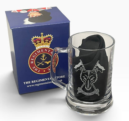 SNIY engraved beer glass and regimental gifts.
