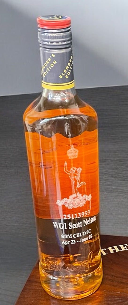 Regimental Engraved Bottle Box