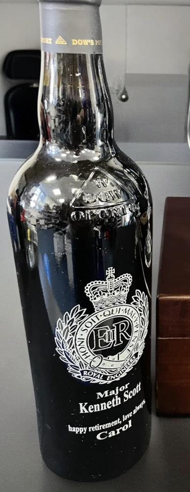 Regimental Engraved Bottle Box