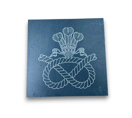 Staffordshire Regiment engraved slate coasters and gifts.