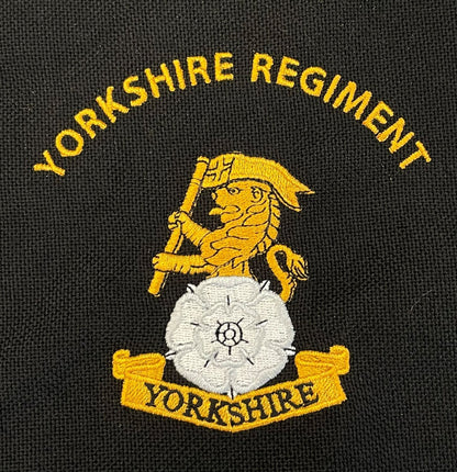 Yorkshire regiment embroidered t-shirts and hoodies.